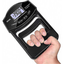Griffkraftmessgerät, 180 kg/396 lbs (180 kg) digitales Handdynamometer mit USB-Anschluss und LCD-Bildschirm