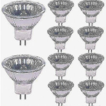Halogeenlampen 20W 12V GU4 fitting 2800K warm wit dimbaar, verpakking van 10