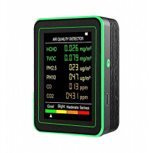 6-in-1 ilmanlaadun monitori formaldehydillä, PM2.5- ja CO2-mittauksella, PPM-tarkkuusmittari
