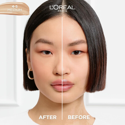 L’Oréal Paris L'Oreal Paris True Match Nude Tinted Serum Foundation, Medium 4-5 1