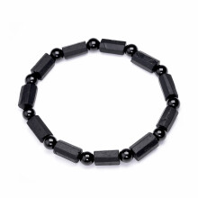 Black Tourmaline Beaded Bracelet for Men and Women