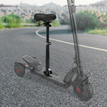 Asiento plegable con amortiguación para patinete, sillín ajustable, negro