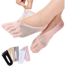 10 Pairs Women Toe Socks No Show Toe Socks Full Finger Socks Low-cut Liner Socks Invisible Toe Separ