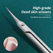 Cuticle Scissors -merkkiset pienet manikyyrisakset kynsinauhojen poistoon, ruostumaton teräs