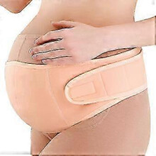 Breathable Maternity Belt Pregnancy Support Brace Adjustable Belly Bands for Pregnant Women, L