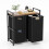 Costway Freestanding Laundry Hamper Laundry Basket Organizer 9