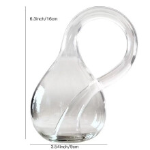 (16*9cm) Klein Bottle 4D Space Ornament Transparent Water-Filled