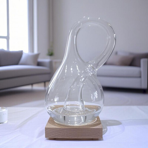 (10*6cm) Klein Bottle 4D Space Ornament Transparent Water-Filled 2