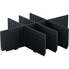 Kit de separação - BOSCH - 1600A03W7R - Compatível com L-BOXX Contractor 170 - Até 8 compartimentos - Montagem sem ferramenta
