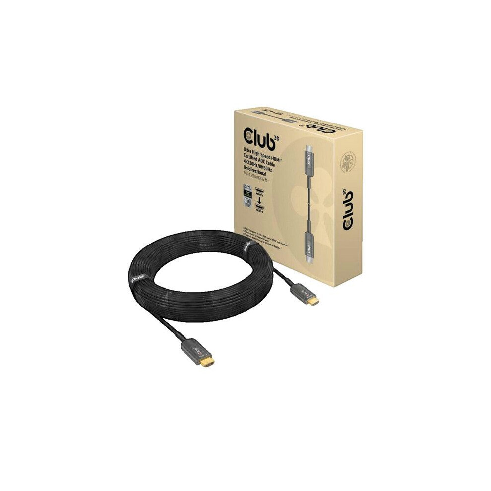 Club3d Club 3D Hdmi Aoc Kabel 20M High Speed Uhd 4K120hz St./St. Größe 2.1 Schwarz - Bild 3