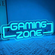Gaming Zone -neonvalo, himmennettävä USB-virtalähde, ripustettava LED-valo pelihuoneen seinäkoristeeksi