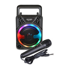 Bontempi Mini-Funklautsprecher mit dynamischem Mikrofon und RGB-Beleuchtung