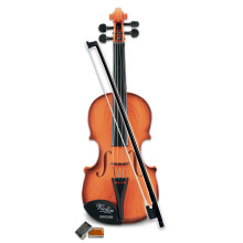 Bontempi Klassische Violine für Anfänger mit Kolophonium, 4 Metallsaiten