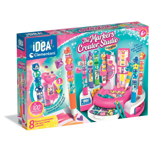 Clementoni Marker Creator Studio, Gestalte 8 einzigartige Marker, ab 6 Jahren