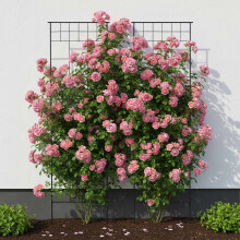Metall-Gartenrankgitter, 2er-Set für Kletterpflanzen, 193 x 58 cm, Schwarz