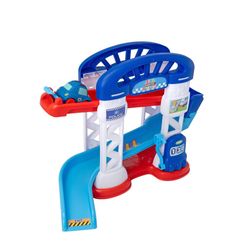 Tiny Teamsterz Tumblers 2-stufiger Turnturm mit Auto 2