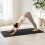 Faltbare Yogamatte, 6 mm dick, mit Tragetasche, 61 x 183 cm, Schwarz 1