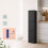 Abfalltrennsystem 3 x 18 l mit Kippfunktion, Schwarz, Wandmontage 1