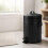 Retro-Badezimmer-Treteimer, 5 Liter, mit Soft-Close-Deckel, schwarz 1