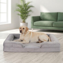 Cuccia ortopedica per cani in memory foam, taglia XL, con bordo rialzato