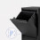 Abfalltrennsystem 3 x 18 l mit Kippfunktion, Schwarz, Wandmontage 8