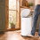 Retro-Tretmülleimer 40 l mit Soft-Close-Deckel, Weiß, Eisen 3