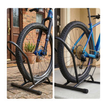 Fahrradständer für E-Bikes, 16-29 Zoll Räder – Vorder- oder Hinterrad, Schwarz