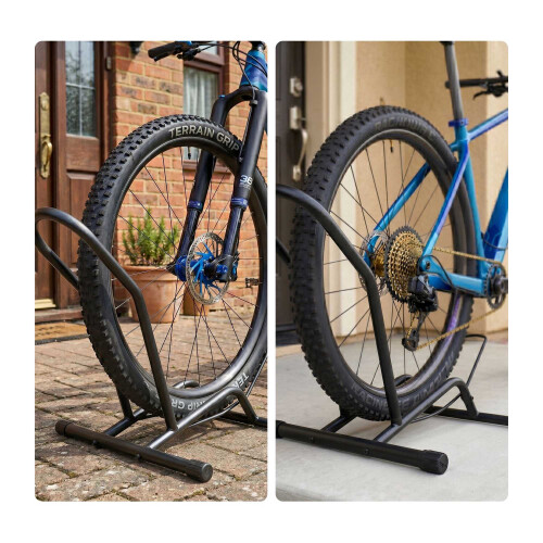 Fahrradständer für E-Bikes, 16-29 Zoll Räder – Vorder- oder Hinterrad, Schwarz