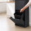 Abfalltrennsystem 3 x 18 l mit Kippfunktion, Schwarz, Wandmontage 5