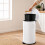 Retro-Tretmülleimer 40 l mit Soft-Close-Deckel, Weiß, Eisen 5