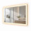 Specchio da bagno a LED con presa per rasoio e funzione antiappannamento 2