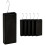 Keramik-Luftbefeuchter-Set mit 6 Haken, 400 ml, Schwarz 2