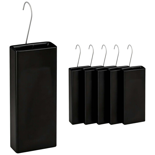 Keramik-Luftbefeuchter-Set mit 6 Haken, 400 ml, Schwarz 1