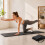 Faltbare Yogamatte, 6 mm dick, mit Tragetasche, 61 x 183 cm, Schwarz 3