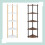 Scaffale angolare a 5 ripiani, gambe in bambù e ripiani in MDF – Bianco 6