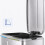 2-Kammer-Treteimer (2 x 20 l) mit Soft-Close-Deckel, Silber 9