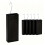 Keramik-Luftbefeuchter-Set mit 6 Haken, 400 ml, Schwarz 10