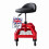 Sgabello da officina con schienale e sollevamento a gas, altezza 50–65 cm 2
