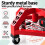 Sgabello da officina con schienale e sollevamento a gas, altezza 50–65 cm 8