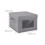 Set di 2 scatole porta piatti con 24 inserti in feltro, colore grigio 4