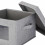 Set di 2 scatole porta piatti con 24 inserti in feltro, colore grigio 8
