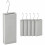 Keramik-Heizkörper-Luftbefeuchter-Set, 6-teilig mit Haken, 400 ml, Hellgrau 2