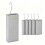 Keramik-Heizkörper-Luftbefeuchter-Set, 6-teilig mit Haken, 400 ml, Hellgrau 10