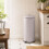 Retro-Treteimer 30 l mit Soft-Close-Deckel, Vintage-Design, Hellgrau 6