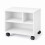 Supporto mobile per stampante con rotelle e 3 scomparti, bianco 10