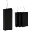 Keramik-Luftbefeuchter-Set, 4er-Pack mit Haken, 400 ml, Schwarz 2