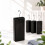 Keramik-Luftbefeuchter-Set, 4er-Pack mit Haken, 400 ml, Schwarz 3