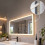 Specchio da bagno a LED con presa per rasoio e funzione antiappannamento 6