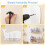 Costway 2 Pieces Whale Floating Shelves Wall Mounted Storage Display Rack 7