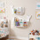Costway 2 Pieces Whale Floating Shelves Wall Mounted Storage Display Rack 9